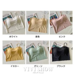 カップ付きキャミソール カップ付き キャミソール レディース インナー らくちん キャミ ノンワイヤー ブラトップ パット カップ付 パッド 重ね着 シンプル