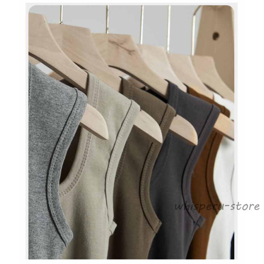 夏 レディーストップス ブラ紐隠しインナー ブラ紐も脇肉もすっかりカバー タンクトップ 美デコルテ 無地 レイヤード ブラ紐隠せる タンク キャミソ - 画像 (9)