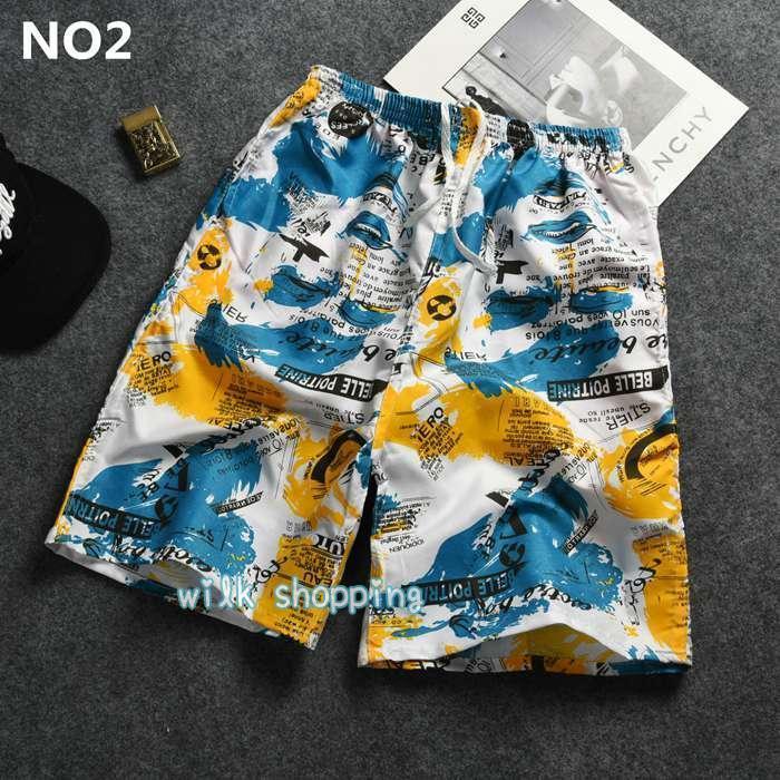 アロハパンツ メンズ ショートパンツ 五分丈 ハーフパンツ ボトムス 半ズボン イージーパンツ 花柄 おしゃれ カジュアル 夏 夏服 - 画像 (2)