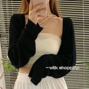 サマーカーディガン長袖ショート丈 ボレロ