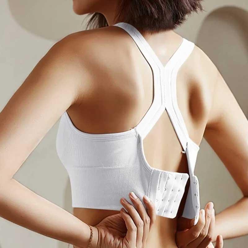 2〜4日後到着 スポーツブラ 揺れない べエリーダンス ノンワイヤー しっかりサポートランニング ヨガブラ ナイトブラ フィットネス 胸パット取り外しできます - 画像 (6)