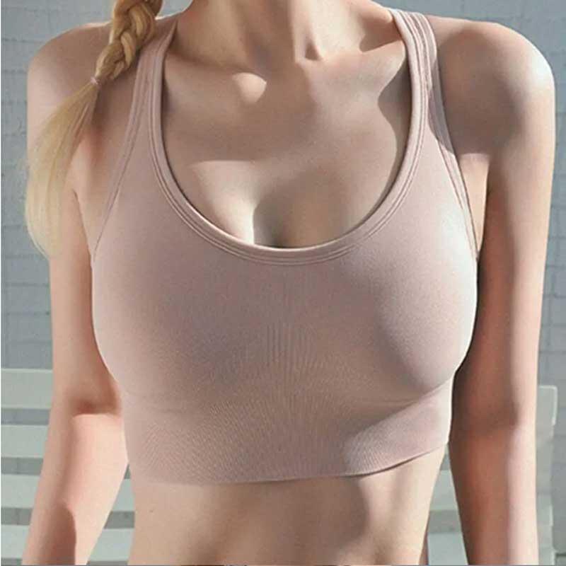 2〜4日後到着 スポーツブラ 揺れない べエリーダンス ノンワイヤー しっかりサポートランニング ヨガブラ ナイトブラ フィットネス 胸パット取り外しできます - 画像 (8)
