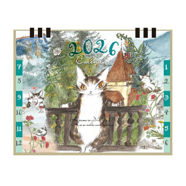 デスクオンカレンダー2026 わちふぃーるどダヤン キャラクターグッズ