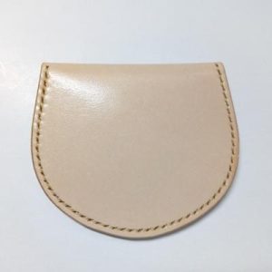 ふるさと納税 川崎町 ヌメ革の手作り小銭入れ