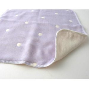 ふるさと納税 忠岡町 ガーゼハンカチ(水玉PA) 3枚セット