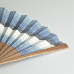 ふるさと納税 浜松市 遠州綿紬 扇子 -富士-