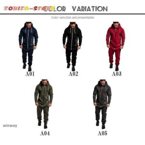 オールインワン つなぎ メンズ トップス 長袖 ツナギ フード付き　サロペット 秋物 春物 秋冬 ワークウェア パンツ 部屋着 工場 掃除 作業服