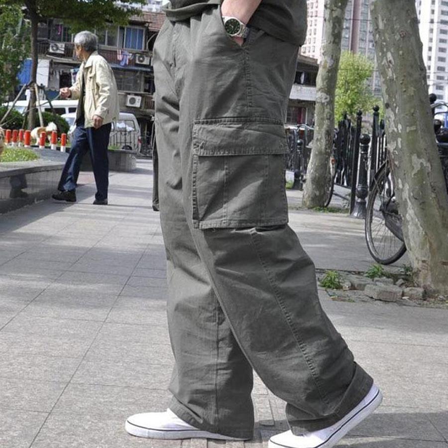 【特価】カーゴパンツ メンズ 大きいサイズ ゆったり 作業服 薄手 ボトムス 太め カジュアル ズボン ミリタリーパンツ 春 夏物 - 画像 (2)