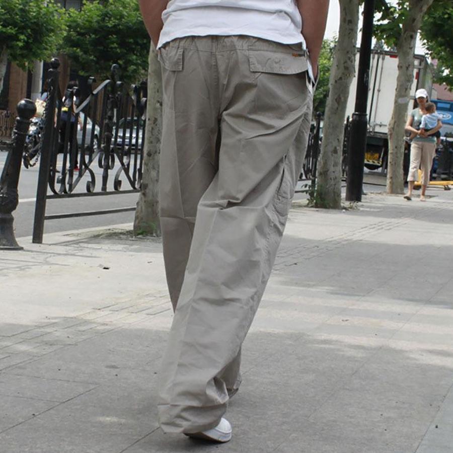 【特価】カーゴパンツ メンズ 大きいサイズ ゆったり 作業服 薄手 ボトムス 太め カジュアル ズボン ミリタリーパンツ 春 夏物 - 画像 (4)