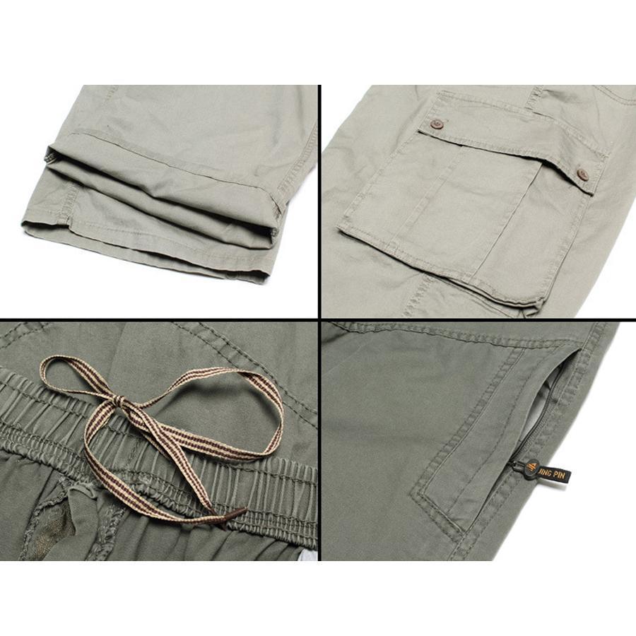 【特価】カーゴパンツ メンズ 大きいサイズ ゆったり 作業服 薄手 ボトムス 太め カジュアル ズボン ミリタリーパンツ 春 夏物 - 画像 (8)