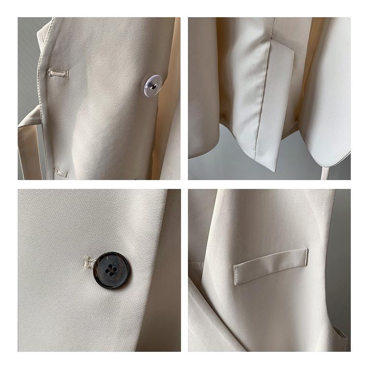 ホームアイホーム ベスト トップス カジュアル ナチュラル シンプル ブラック 大人 ジレ 体型カバー Vネック ノースリーブ 羽織り 通勤 オフィス きれいめ - 画像 (3)