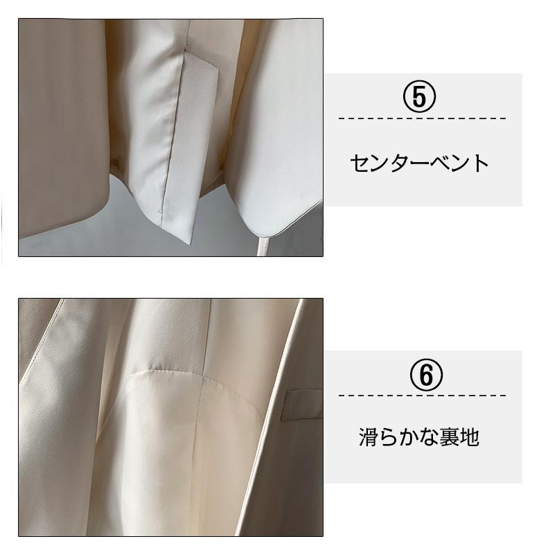 ホームアイホーム ベスト トップス カジュアル ナチュラル シンプル ブラック 大人 ジレ 体型カバー Vネック ノースリーブ 羽織り 通勤 オフィス きれいめ - 画像 (6)