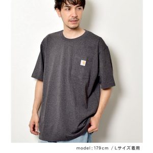 Carhartt カーハート 半袖Tシャツ メンズ レディース ワークウェア ポケット ショートスリーブ CARHARTT RN14806-K87 ブラック 黒 白 半袖