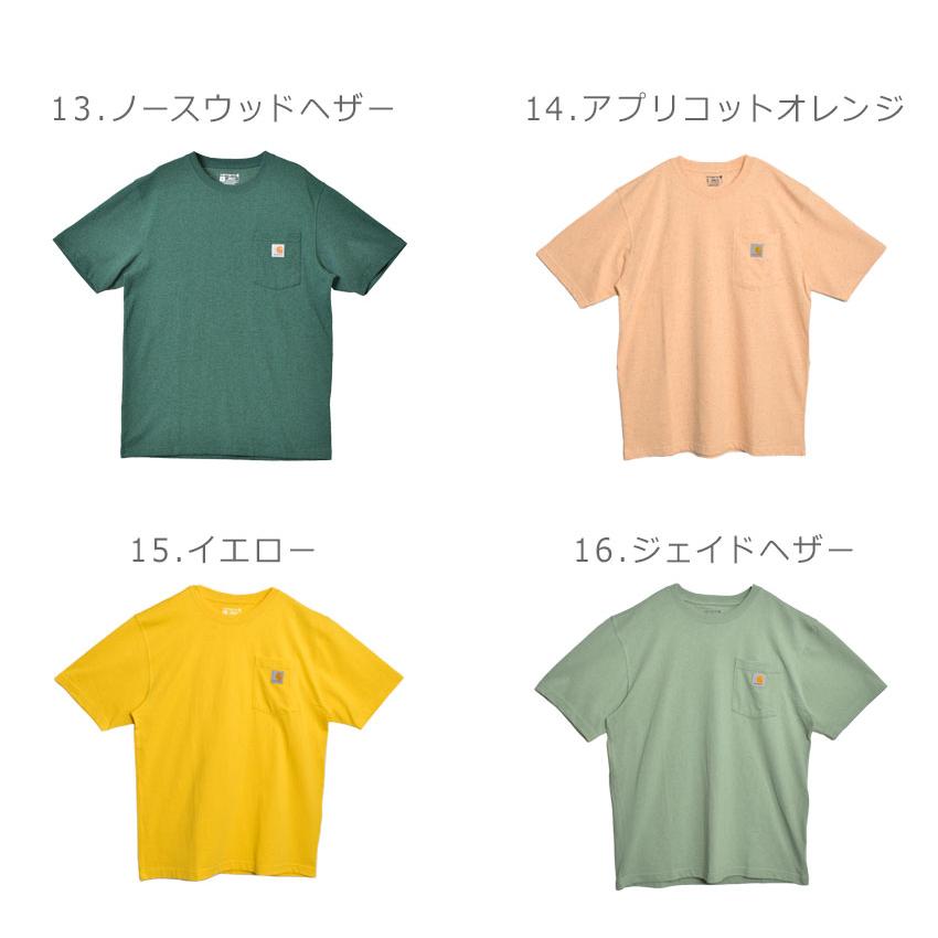 Carhartt カーハート 半袖Tシャツ メンズ レディース ワークウェア ポケット ショートスリーブ CARHARTT RN14806-K87 ブラック 黒 白 半袖 - 画像 (6)
