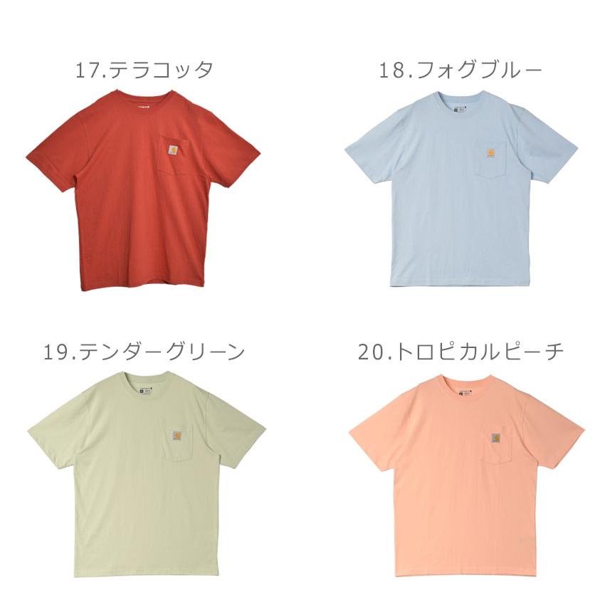 Carhartt カーハート 半袖Tシャツ メンズ レディース ワークウェア ポケット ショートスリーブ CARHARTT RN14806-K87 ブラック 黒 白 半袖 - 画像 (7)