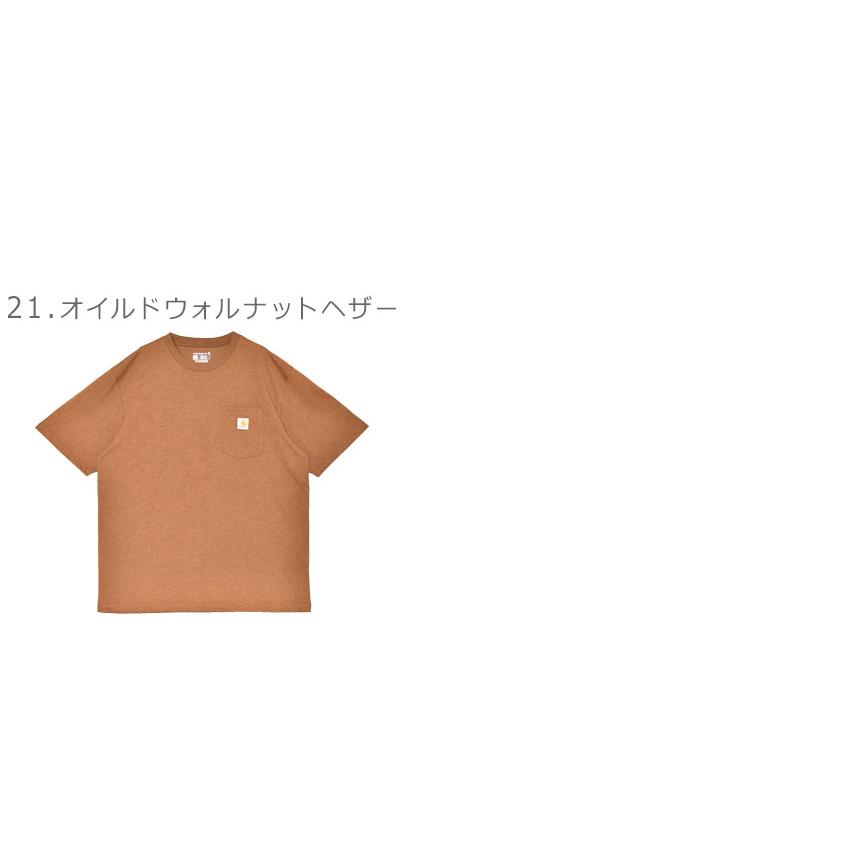 Carhartt カーハート 半袖Tシャツ メンズ レディース ワークウェア ポケット ショートスリーブ CARHARTT RN14806-K87 ブラック 黒 白 半袖 - 画像 (8)
