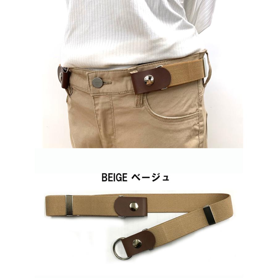 adia ゴムベルト レディース 日本製 スクールベルト スカートベルト 伸びる らくちん ワンタッチ ウエストが細く見える 学生服 制服 ゴルフ メール便 送料無料 - 画像 (4)